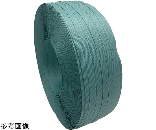 グリーンプラ 再生PPバンド グリーンライトバンド 手締め・ストッパー用（5巻セット）アオイロ 15.5mm×0.56mm 入数:1セット(5巻入) eS15 10,725円