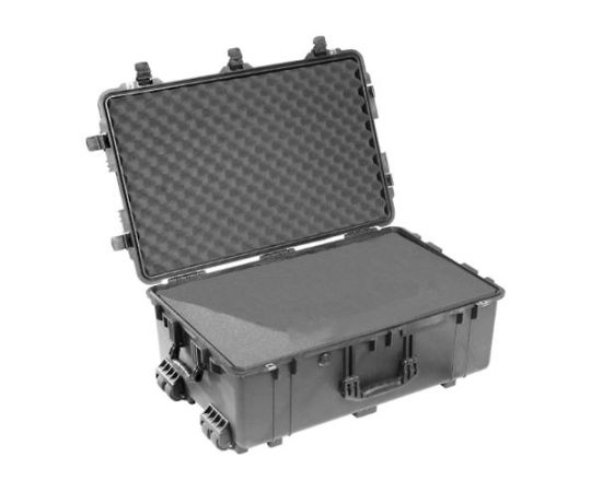 エスコ 726×445×271mm/内寸 万能防水ケース（黒） 入数:1個 EA657-165