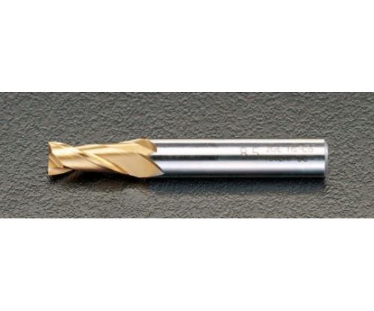 エスコ 12.7x 90mm ｴﾝﾄﾞﾐﾙ(TiN coat･Co-HSS/2枚刃) 入数:1本 EA824RA-12.7
