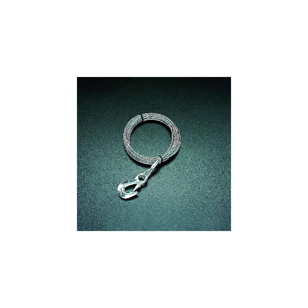 エスコ 4.8mmx 15m ワイヤー(フック付) 入数:1本 EA840DC-15