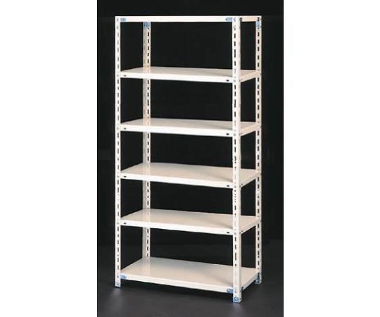 エスコ 875x600x1800mm/120kg/６段 スチール棚 入数:1台 EA976AC-90B