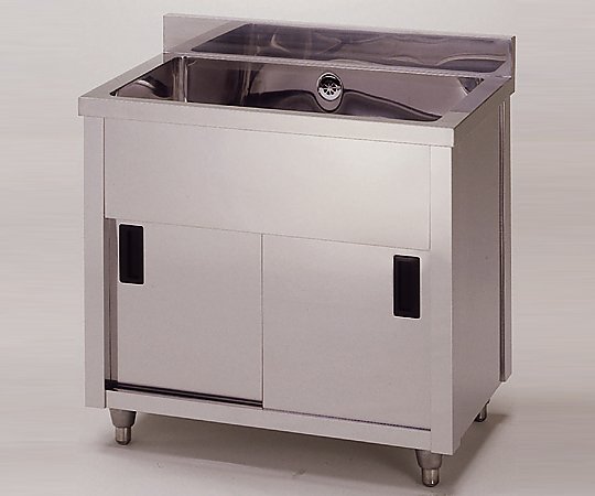 アズワンカタログ生産品 流し台（1槽収納家具シンク） 入数:1台 AP1-750K【大型商いもの製造業者直送】