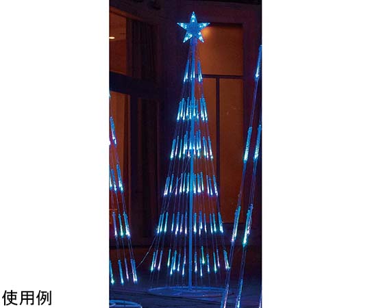 アズワンカタログ製品 LEDシャイニングタワーツリー ブルーグラデーション 高さ180cm 入数:1台 38-65-1-1