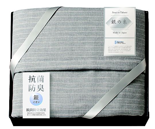 アズワンカタログ生産品 ミューファン銀の糸 五重ガーゼ毛布 入数:1仕掛ける MFK-81250