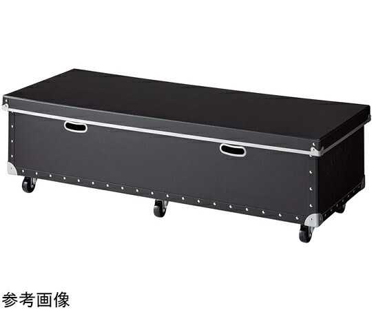 アズワンカタログ製品 ファイバー収納ボックス キャスター付 ブラック W111×D35cm 入数:1台 61-809-39-3 25,024円