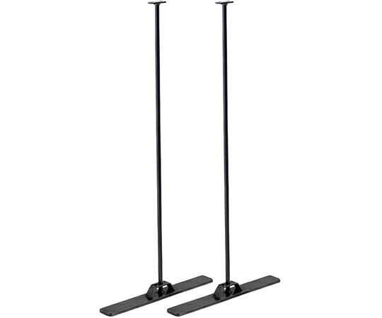 アズワンカタログ製品 アクセサリーパネルラック用スタンドベース ブラック 面用 左右 入数:1セット 61-654-87-2