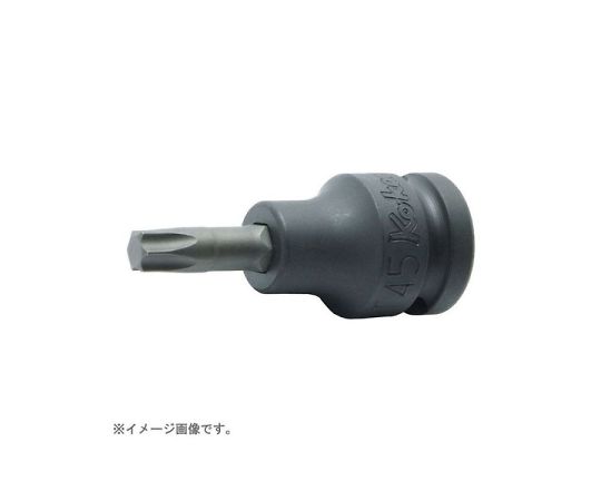 山下工研 1/2インチ（12.7mm）インパクトトルクスビットソケット 全長100mm T60 1個 14025.100-T60