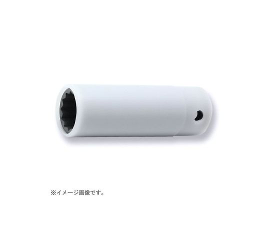 山下工研 1/2インチ（12.7mm）12角インダストリアルディープソケット 17mm 1個 24305M-17FR