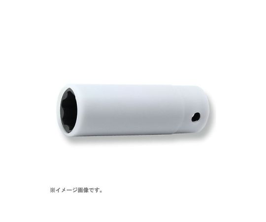 山下工研 1/2in（12.7粍）サーフェイスインダストリアルディープソケット 17粍 1個 24310M-17FR