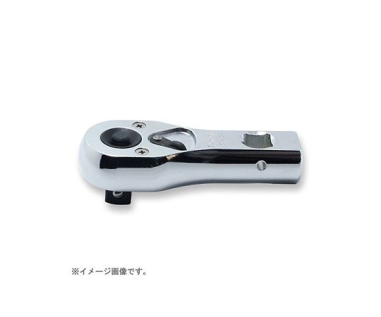 山下工研 3/8in（9.5粍）うしろ押し名取り草式マルチラチェット 全長81粍 1個 3753SMB