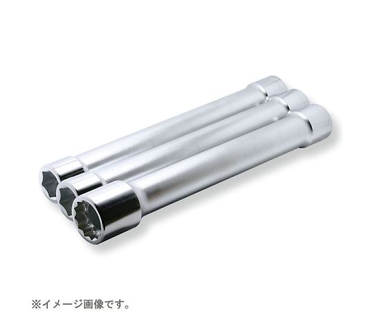 山下工研 1in（25.4粍）大型車用ホイールナットソケット 全長400粍 41mmx21粍 1個 8102M.400-41WX21W