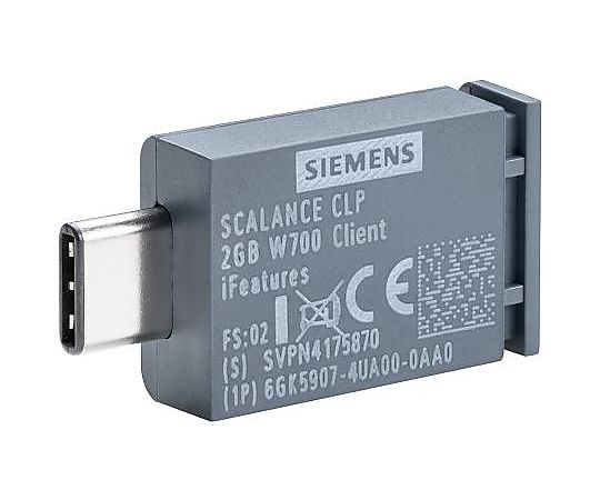 Siemens PLCアクセサリ Siemens メモリモジュール 取り外し可能なデータストレージ SCALANCE W700、SCALANCE W1700用 1個 6GK59074UA000AA0