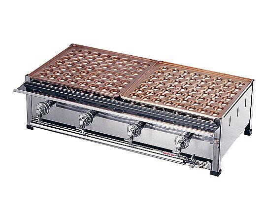 カンダ KD 銅たこ焼台 4連仕掛ける A（28穴×4枚） 1個 067054A