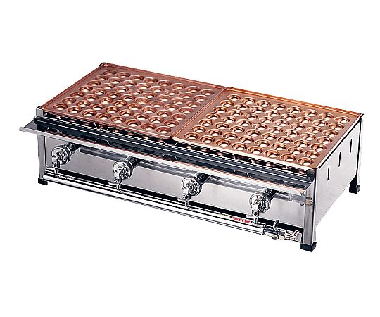 カンダ KD 銅たこ焼台 4連仕掛ける B（18穴×4枚） 1個 067054B