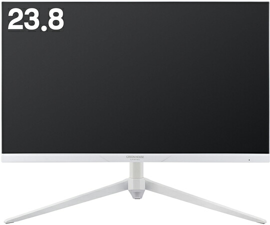 グリーンハウス 23.8型ワイドゲーミング液晶ディスプレイ 1台 GH-GLCC238B-WH