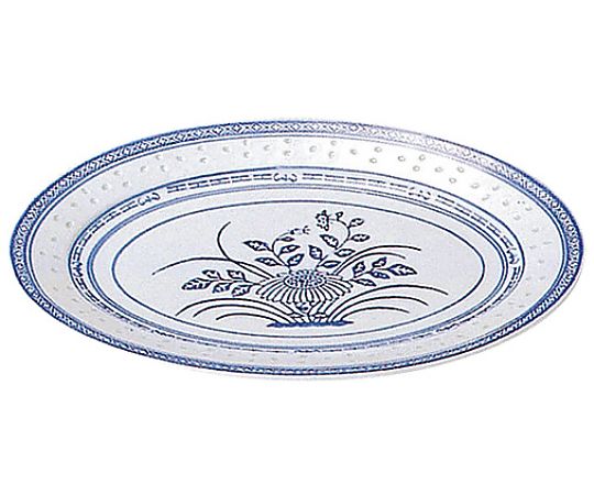 カンダ ホタル陶器小判皿 16インチ（龍） 1個 311063-01