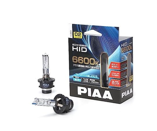 PIA ヘッドライト用 HIDバルブ（純正交換タイプ）6600K 12V24V車共用 2500lm D2R/D2S共用 車検対応 2個入 1個 HL663