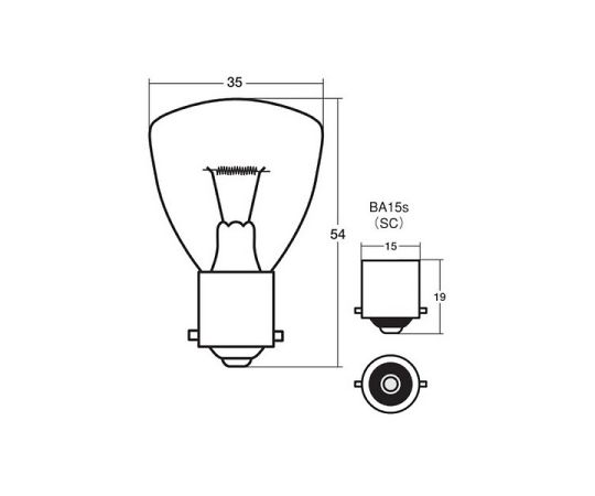スタンレー電気 つばなしシングル球 24V35W /入数：1箱（10個入り） 1箱(10個入) A5085M
