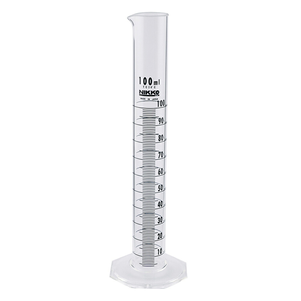 ニッコー・ハンセン ケミカルメスシリンダー 100mL 1入れもの（100個入） 1入れもの(100個入) 3001-07 その他-医薬品・コンタクト・介護