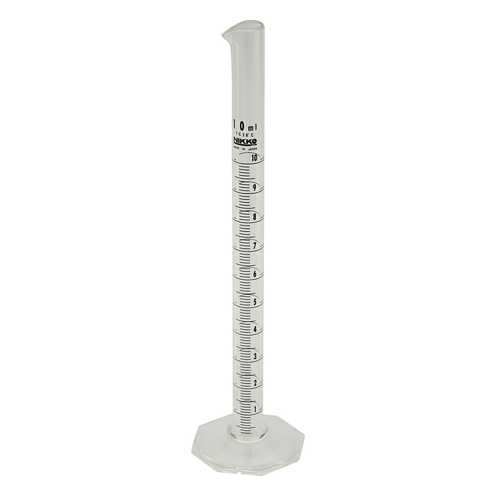 ニッコー・ハンセン ケミカルメスシリンダー 10mL 1ケース（250個入） 1ケース(250個入) 3001-10