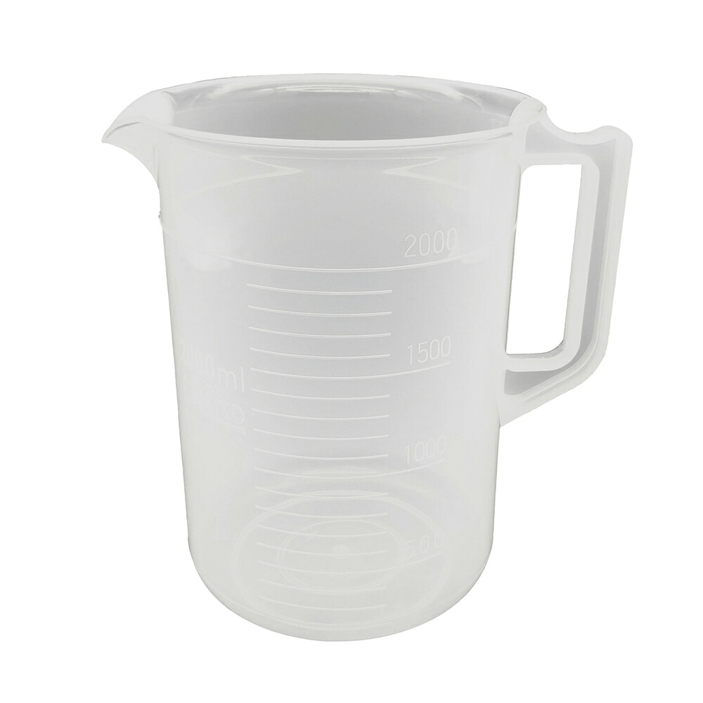 ニッコー・ハンセン PP計量カップ 2L 1ケース（60個入） 1ケース(60個入) 3007-01 26,184円
