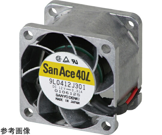 山洋電気 ファンモータ SanAce DC長寿命ファン PWMコントロール機能あり リブなし パルスセンサ □120mm 1個 9LG1224P1H001