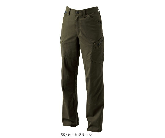 TS DESIGN LIGHTTECレディースカーゴパンツ カーキグリーン 3L 1枚 53041