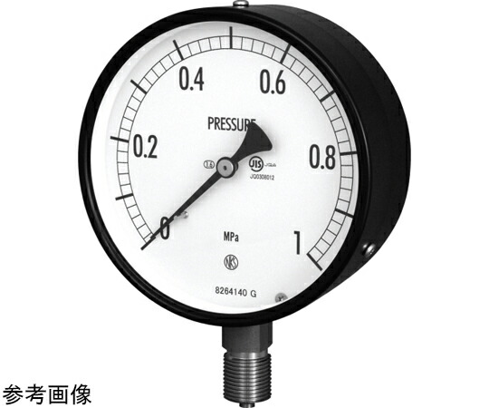 長野計器 φ100 圧力計 JIS対応普通形圧力計 AE20 耐食用 SUS製 G3/8B B枠（取付穴） 1個 AE20-233/-0.1-0.4MPA
