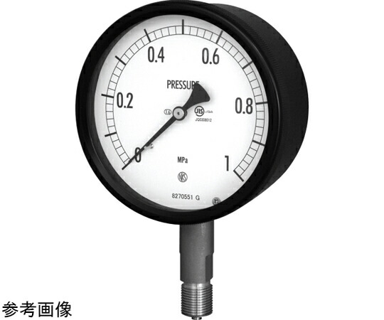 長野計器 φ100 圧力計 JIS対応密閉形圧力計 BE12 一般用 G3/8B A枠 1個 BE12-131/0-0.25MPA