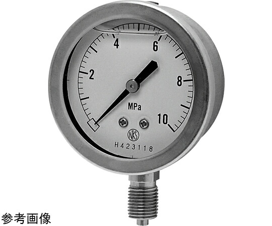長野計器 φ60 剪断応力計 グリセロール入剪断応力計 GV50 R1/4 A枠 1個 GV50-173/0-35MPA