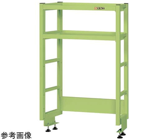 サカエ 作業台用簡易架台（奥行タイプ/H810/棚板2段仕様） 600×300×810mm 1台 KT-062KH