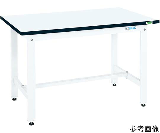サカエ 中量作業台（CSタイプ/均等耐荷重500kg/メラミン天板/H740/固定式） 1200×750×740mm 1台 CS-127MW