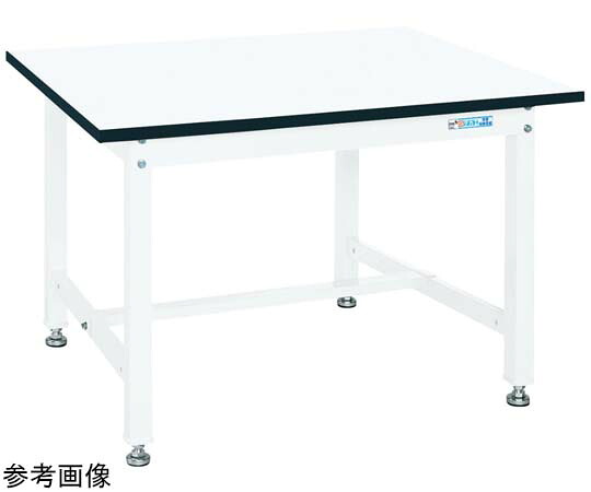 サカエ 中量作業台（KTタイプ/均等耐荷重800kg/メラミン天板/H740/固定式） 900×600×740mm 1台 KT-383MW
