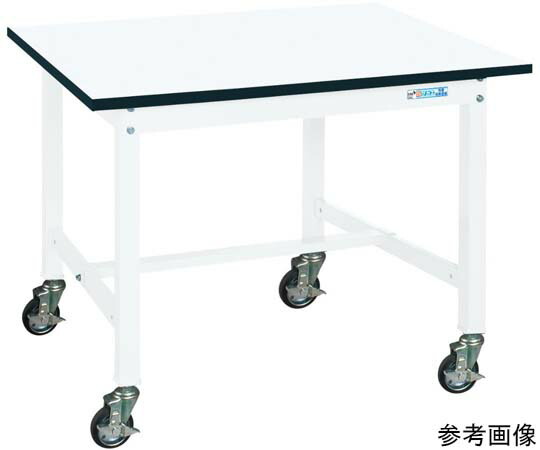 サカエ 中量御役目台（KT手合い/首尾一貫した耐荷重300kg/メラミン天板/H825/キャスター付） 900×750×825粍 1台 KT-393MBW 治療機器-その他-医薬品・コンタクト・介護