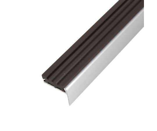 日中製作所 ノンスリップ タイヤ付 ダークブラウン 穴あき 2000mm 1本 D113-2H-2