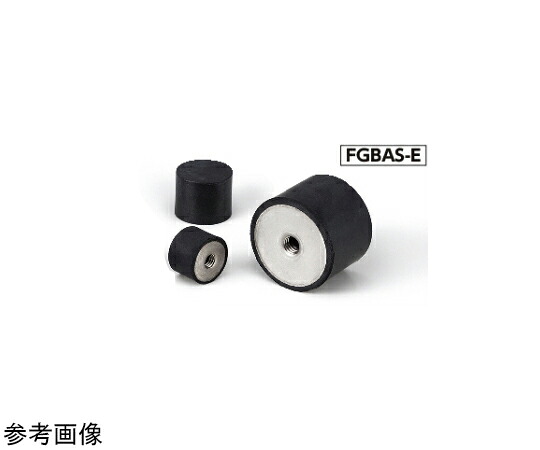 鍋屋バイテック 防振ゴム ゴムバンパ（片側めねじ） FGBA-E/FGBAS-E 1個 FGBAS-100-60-M16-E-55