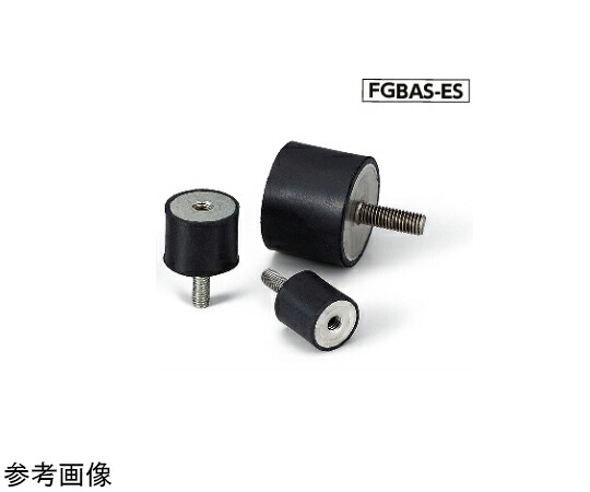 鍋屋バイテック 防振ゴム ゴムバンパ（片側めねじ・片側おねじ） FGBA-ES/FGBAS-ES 1個 FGBAS-100-55-M16-ES-55 18,541円