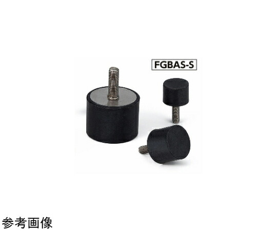 鍋屋バイテック 防振天然ゴム ゴムバンパ（片側おねじ） FGBA-S/FGBAS-S 1個 FGBAS-100-50-M16-S-55
