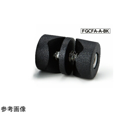 鍋屋バイテック クロスクランパ フリークロスクランパ（雄捻子印字機） FGCFA-A 1個 FGCFA-46-16-A-BK