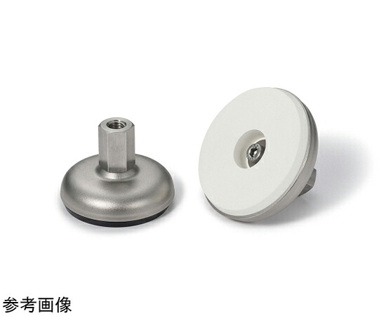 鍋屋バイテック レベリングアジャスタ（めねじ） 天然ゴムレコード盤つき FNFS-X 1個 FNFS-100-M16-54-B1-X