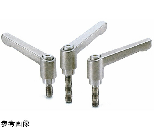 鍋屋バイテック クランプレバー（おねじ・オールステンレス鋼製） LDMS-NI 1個 LDMS-12-80-NI