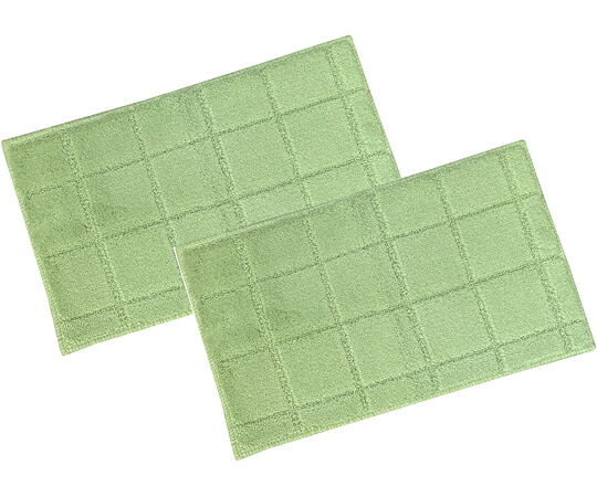 マルナカ 日本製 抗菌防臭＆吸水速乾バスマット レチカータ 30×50cm グリーン 2枚入 2枚入 6707