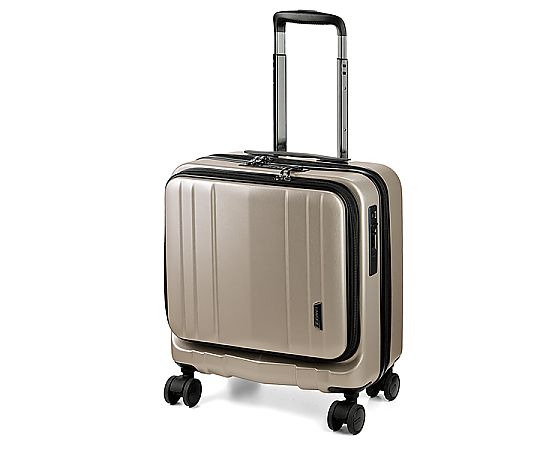 ウノフク BAGGEX サイレス キャリーケース 横型 シャンパンゴールド 1個 05-5210-69