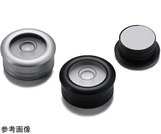 鍋屋バイテック 気泡管水準器器 ホルダつき丸形気泡管水準器器 さし入れる手合い FSLB 1個 FSLB-30-N-30-BK