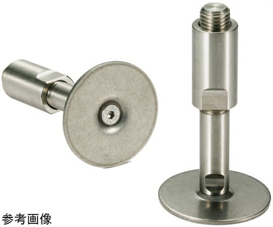 鍋屋バイテック レベリングアジャスタ（おねじ） スタッドカバーつき FUMS-D0-W 1個 FUMS-60-M16-135-D0-W