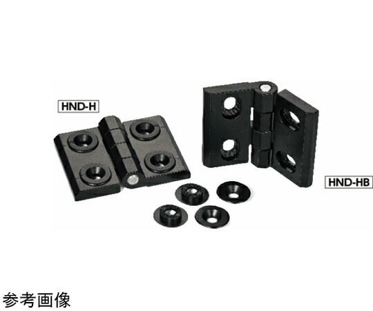 鍋屋バイテック ピッチアジャスタダブルヒンジ HND 1個 HND-76-60-HB-BK-P