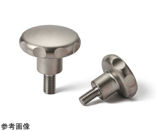 鍋屋バイテック ステンレスハンドノブ（おねじ） KEHMS 1個 KEHMS-40-M8-16