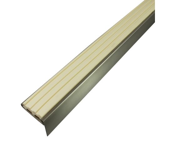 日中製作所 ノンスリップ タイヤ付 アイボリー 穴あき 2000mm 1本 D105-2H-9