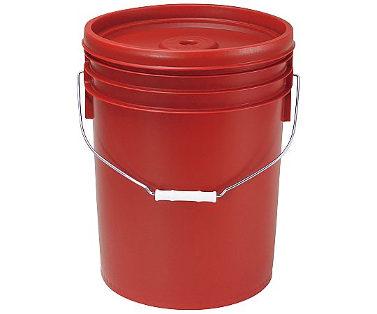 江部松商事 トスロン 丸型 密閉容器 20L レッド 1個 1152170