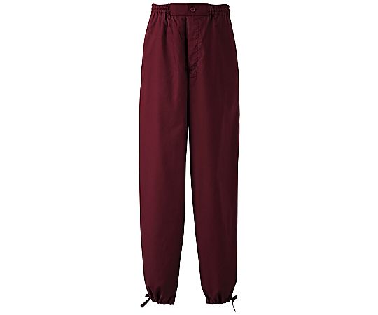 セブンユニフォーム 作務衣パンツ EL3378-2（男女兼用）えんじ SS 1個 1054520